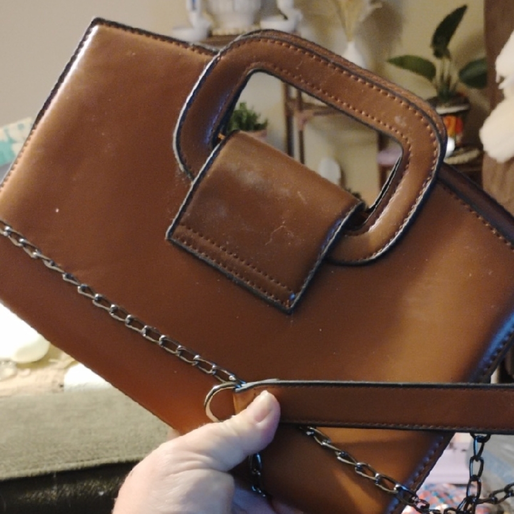 Brown Leather Handbag